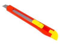 Резак с выдвижным лезвием автоматический фиксатор, углеродистая сталь 60Г, 9мм, толщ. 0,4мм, (шт.)